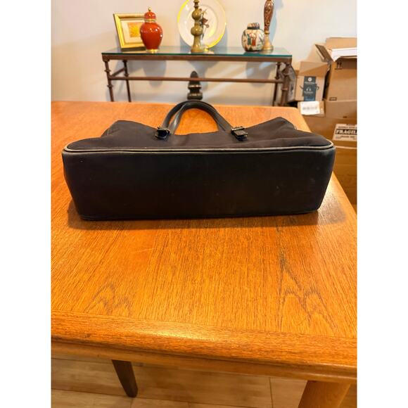 Vintage Coach Hampton Black Nylon Tote Shoulder Bag Leather Straps Style 6260 - Picture 11 of 11